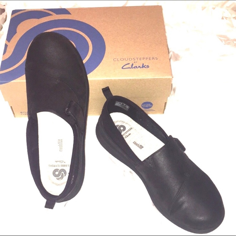 Clarks Black Cloudsteppers Shoes Size 8M